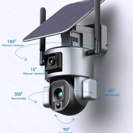 دوربین مداربسته دو لنز خورشیدی اسپیددام مدل Sky Tower IP66