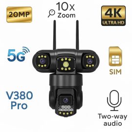 دوربین چرخشی سه موتوره سه لنز سیمکارتی 5G برند لینک پلاس