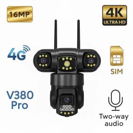 دوربین چرخشی سه موتوره سه لنز سیمکارتی 4G لینک پلاس